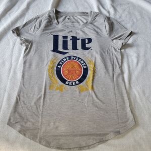 APT. 9 Miller Lite Women's Gray Slim Fit Shirt XS NWOT